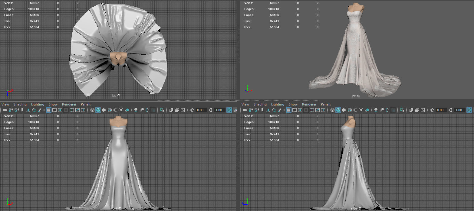 WEDDING DRESS 3D model_14