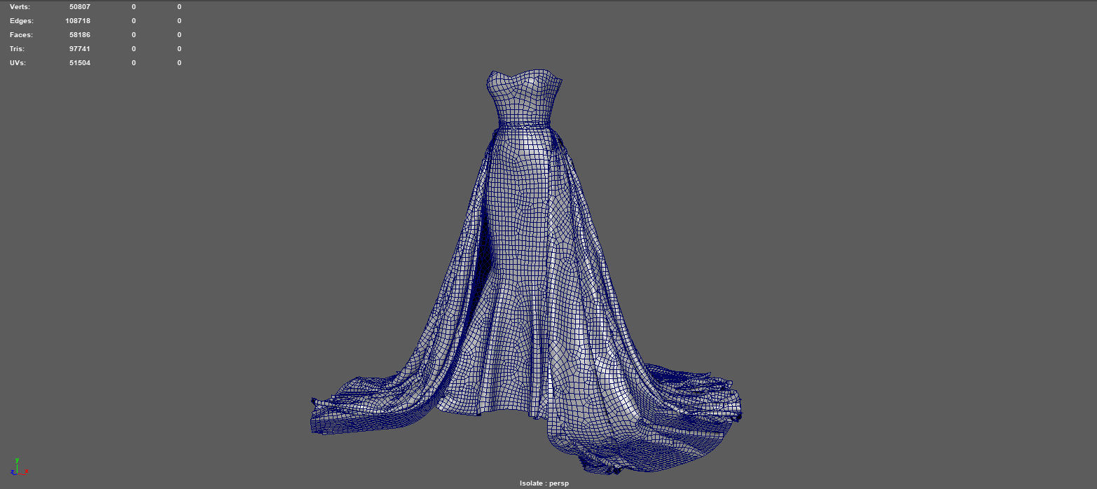 WEDDING DRESS 3D model_11
