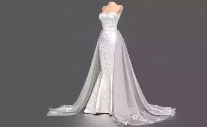 WEDDING DRESS 3D model