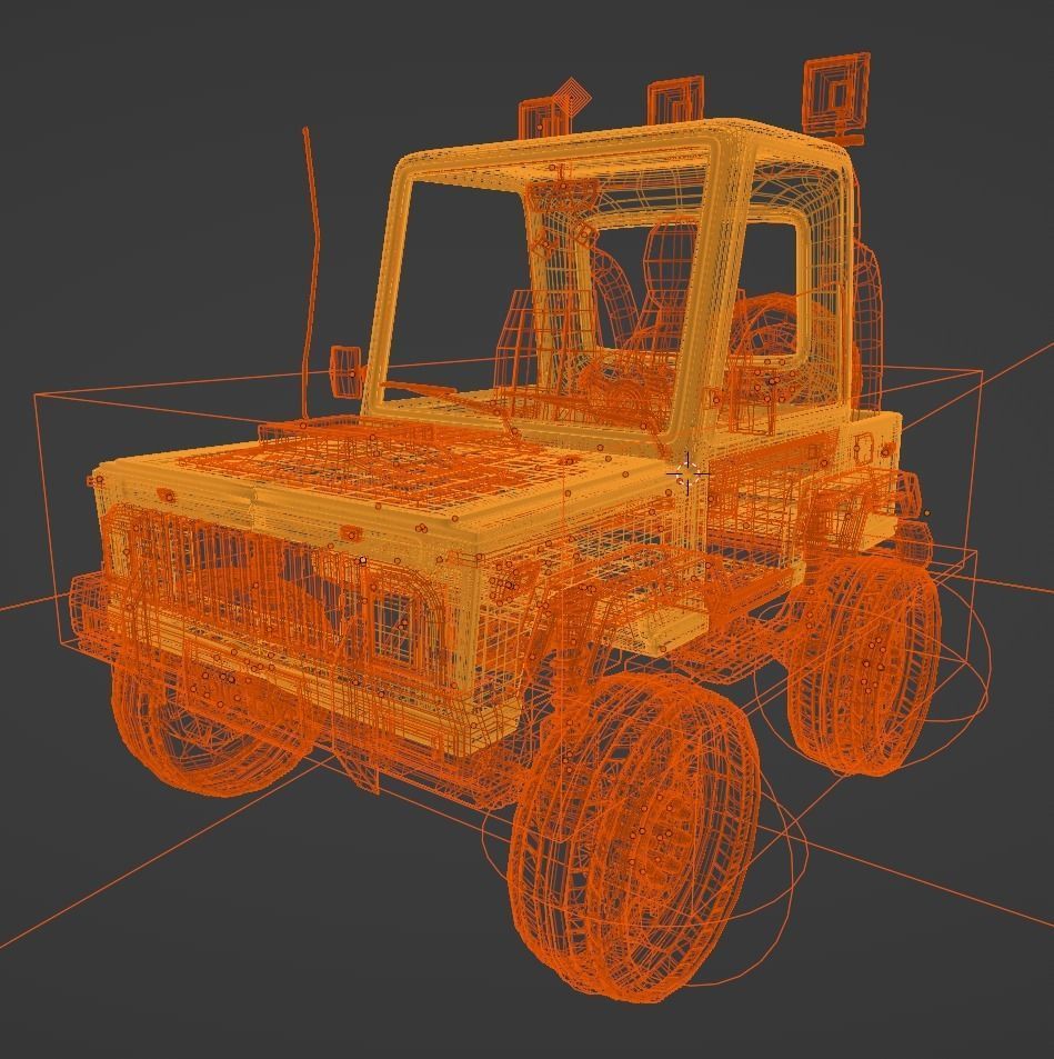 Cartoon Car 3D model_8