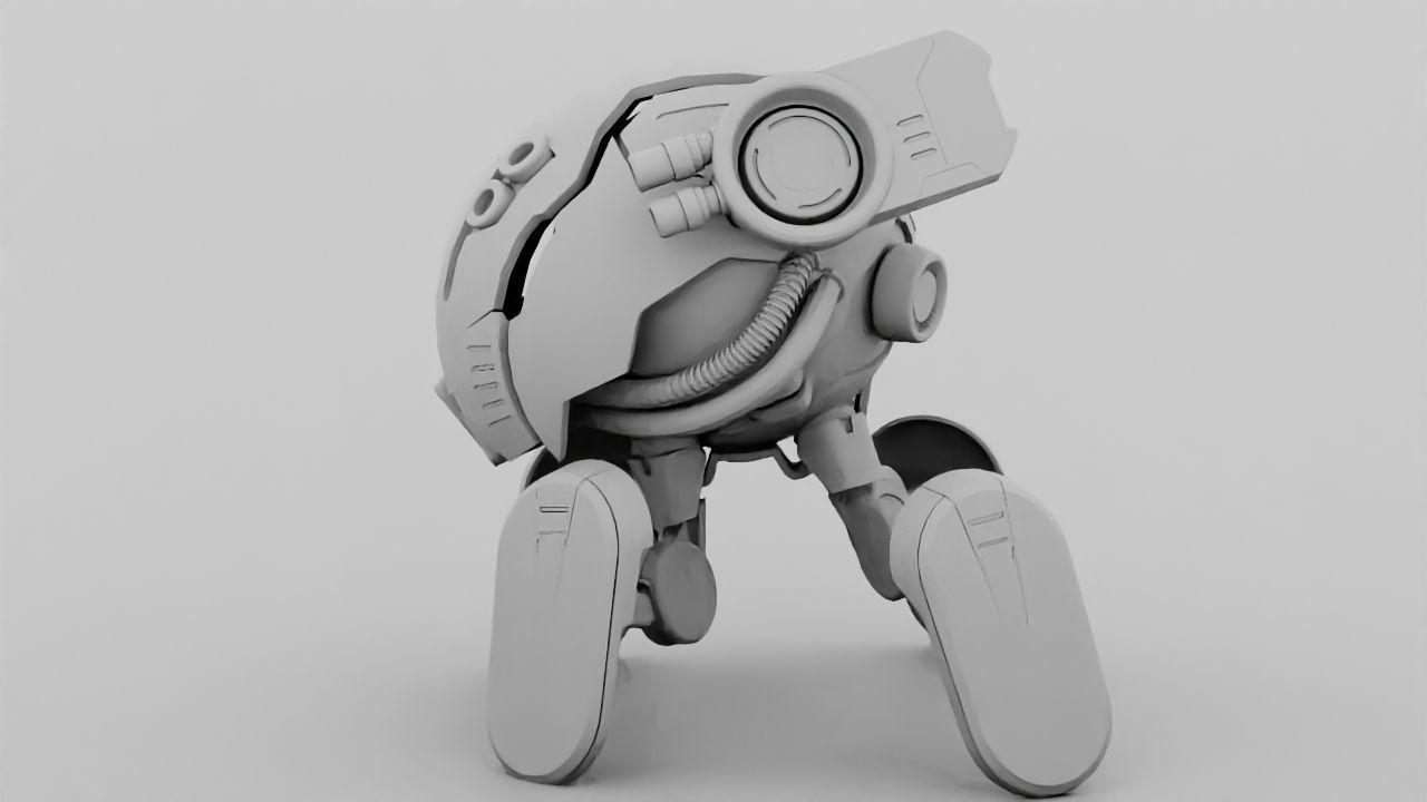 Combat Droid  rigged character 3D model_30