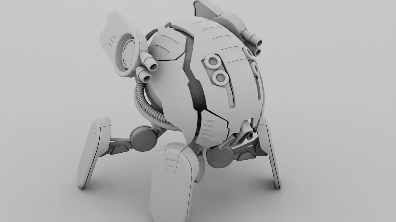 Combat Droid  rigged character 3D model_33