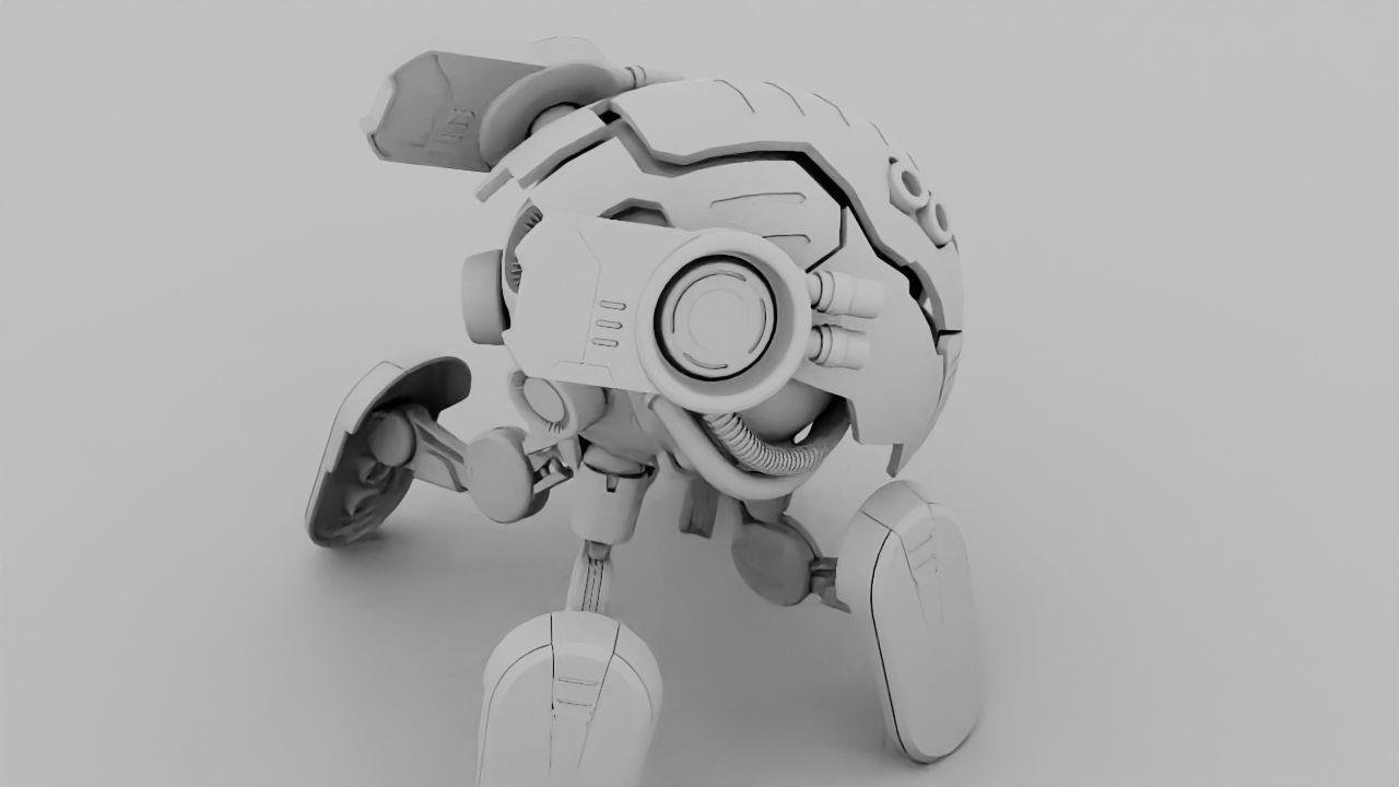 Combat Droid  rigged character 3D model_32