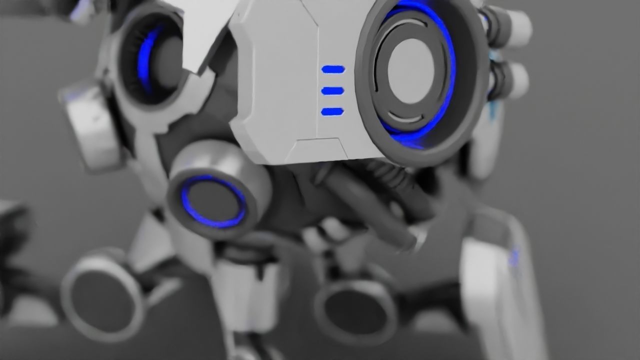 Combat Droid  rigged character 3D model_26