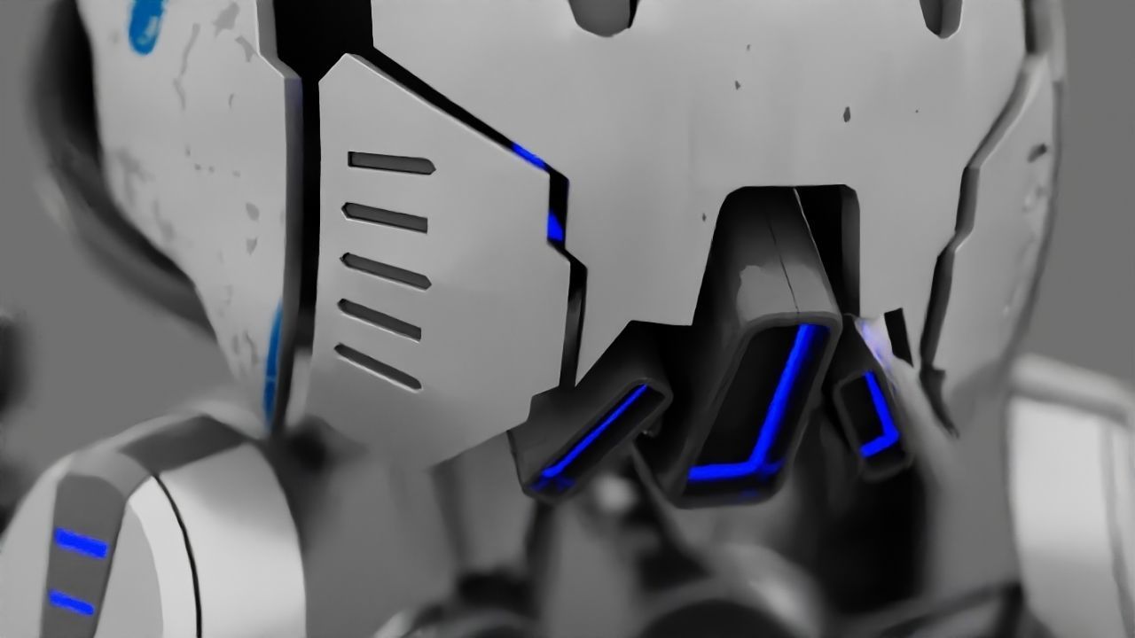 Combat Droid  rigged character 3D model_27