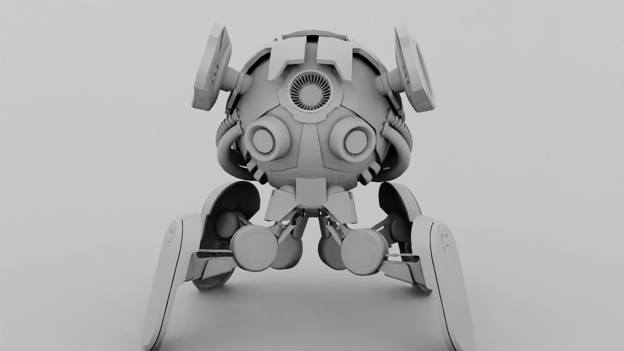 Combat Droid  rigged character 3D model_31