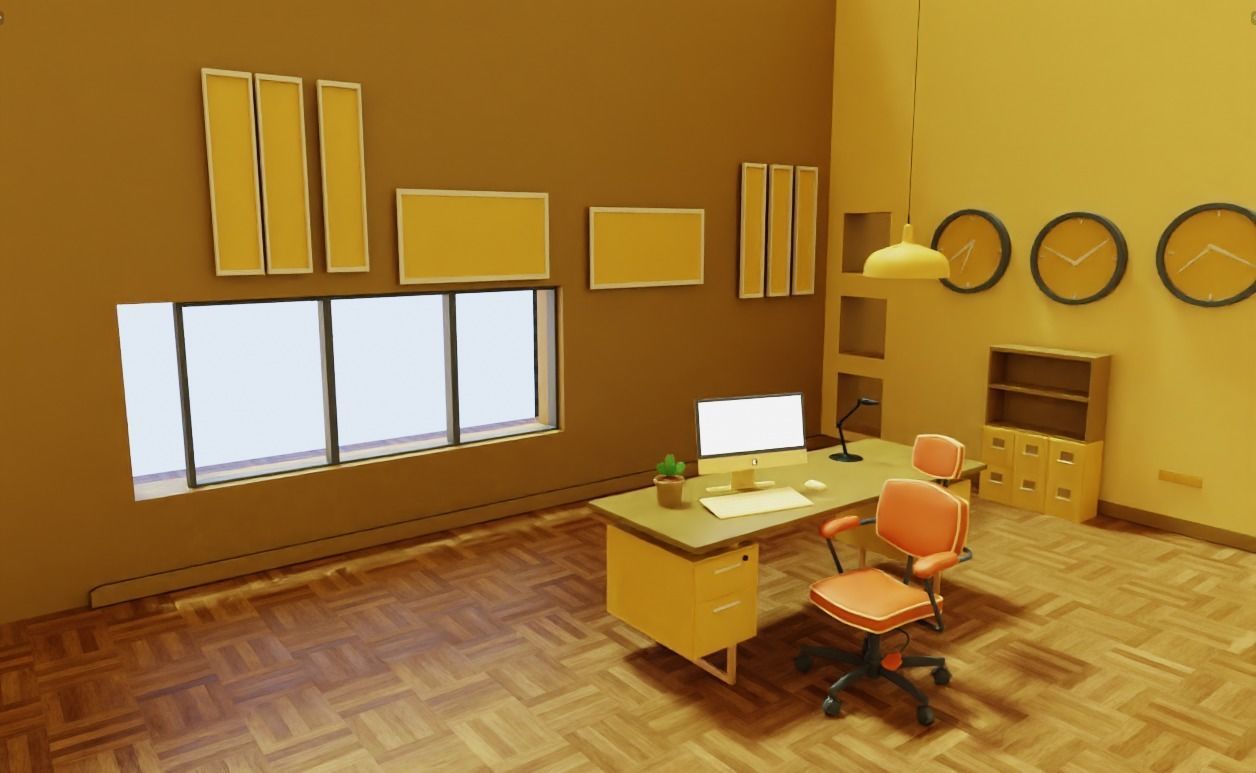 Office 3D model_11