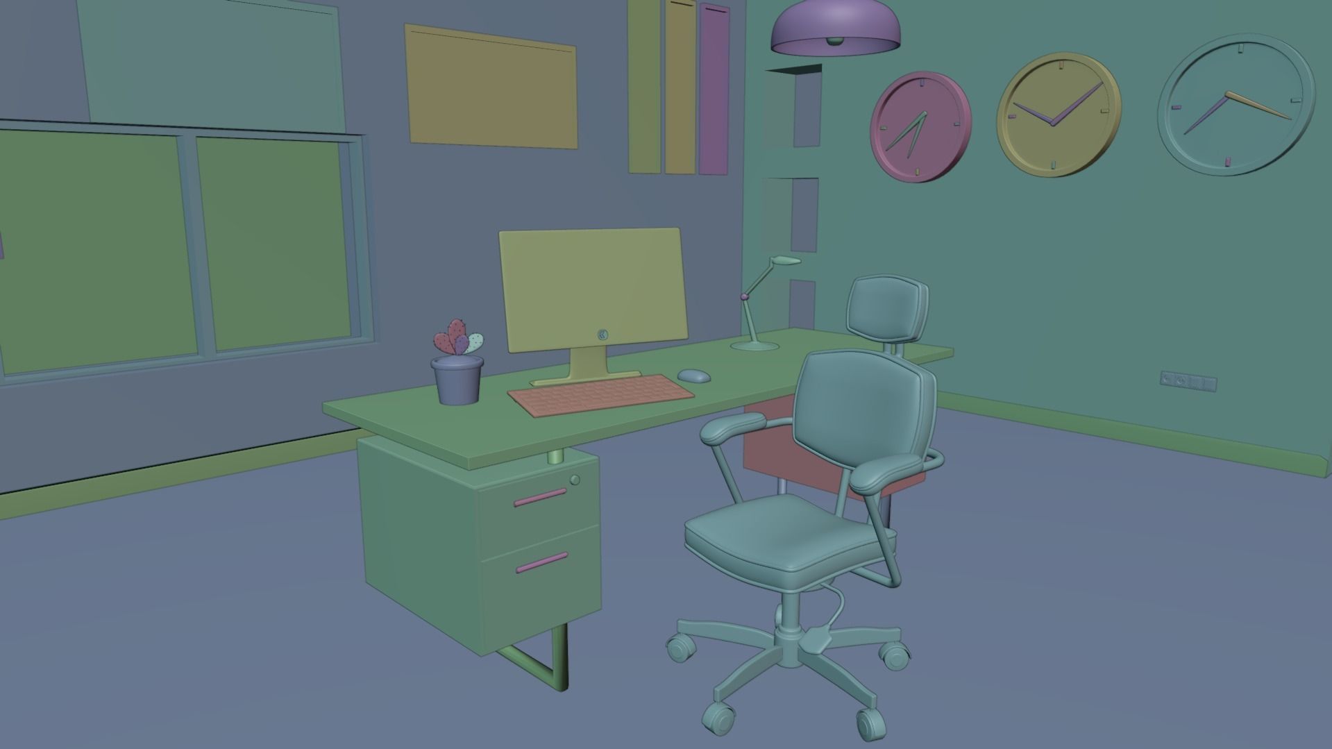 Office 3D model_5