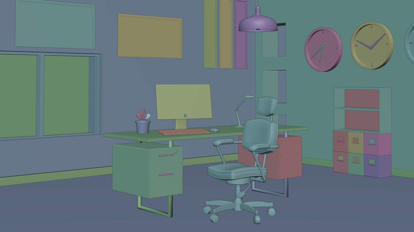 Office 3D model_6
