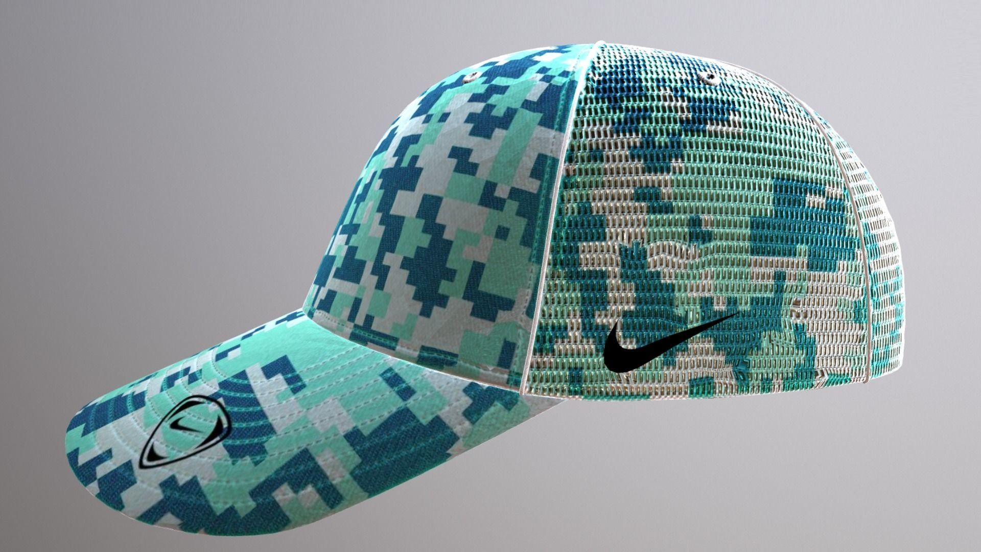NIKE BASEBALL CAP PBR Low-poly 3D model_3