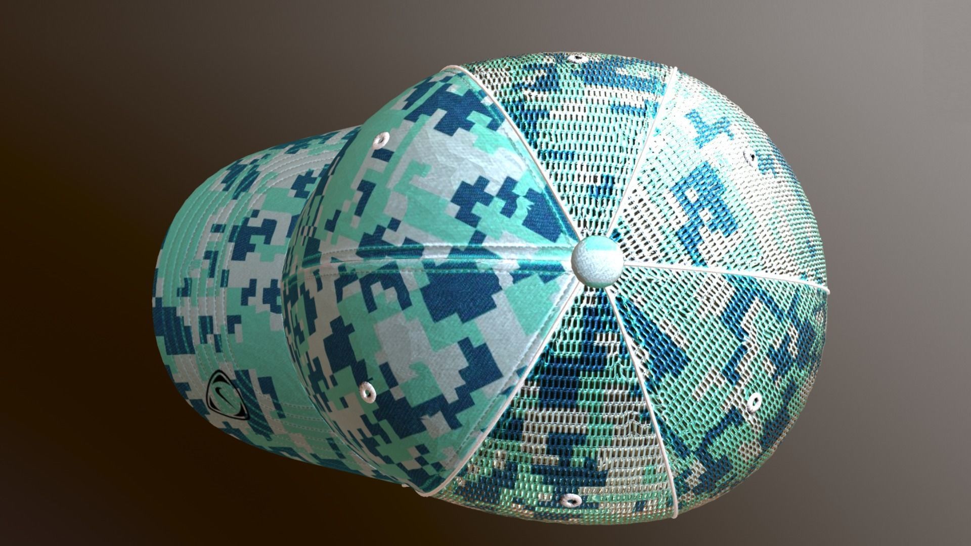 NIKE BASEBALL CAP PBR Low-poly 3D model_7
