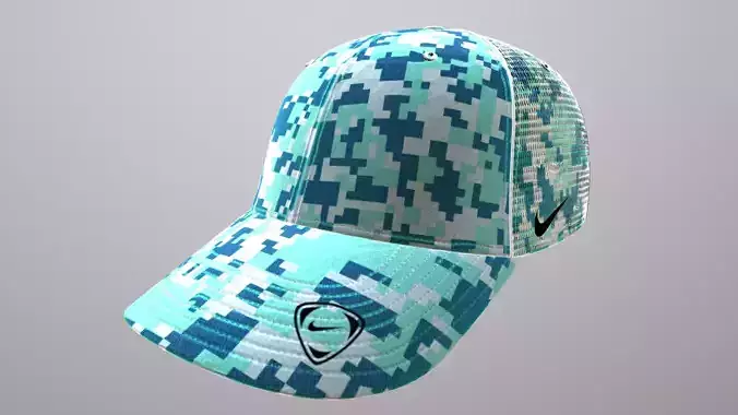NIKE BASEBALL CAP PBR Low-poly 3D model