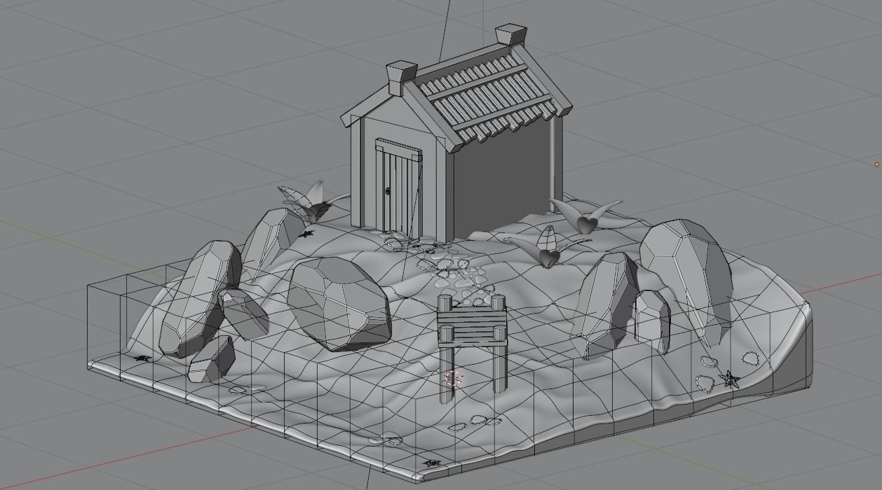 Beach house 3D model_7