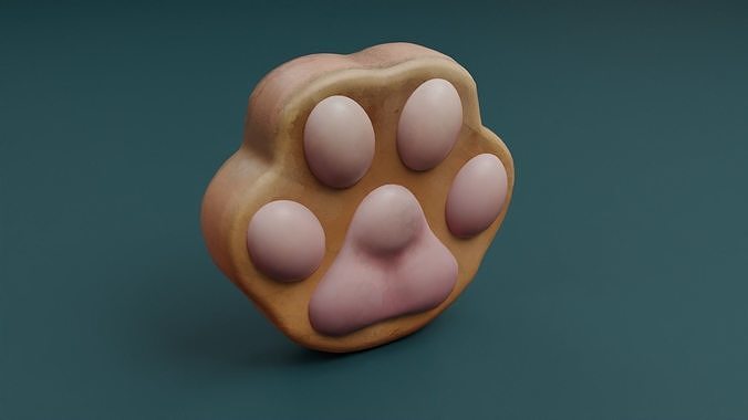 Paw stylized 3D model