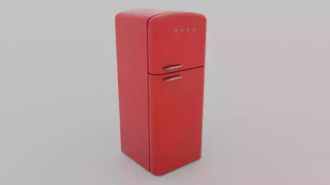 Smeg Retro Refrigerator 3D model