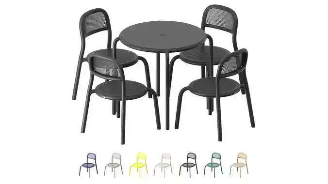 Set 1 fatboy toni bistreau and chair