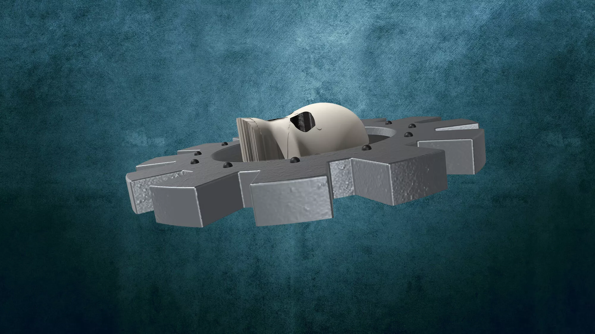 Skull Badge Free 3D print model