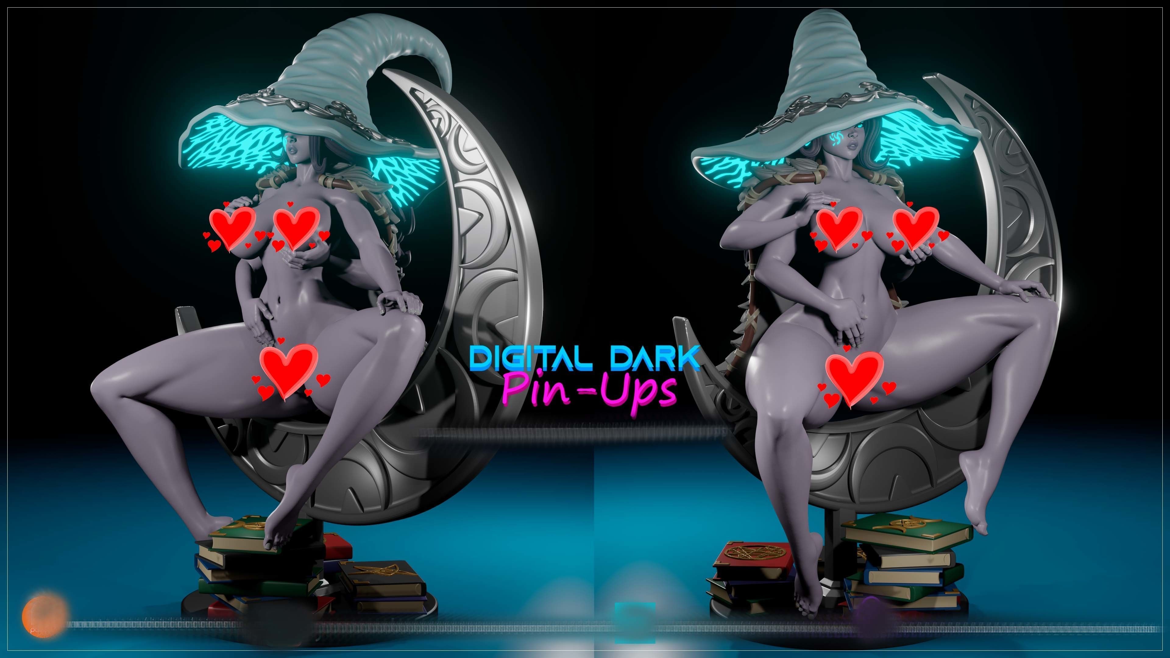 Ranni Elden Ring with NSFW version and Miniatures 100mm 3D print model_8