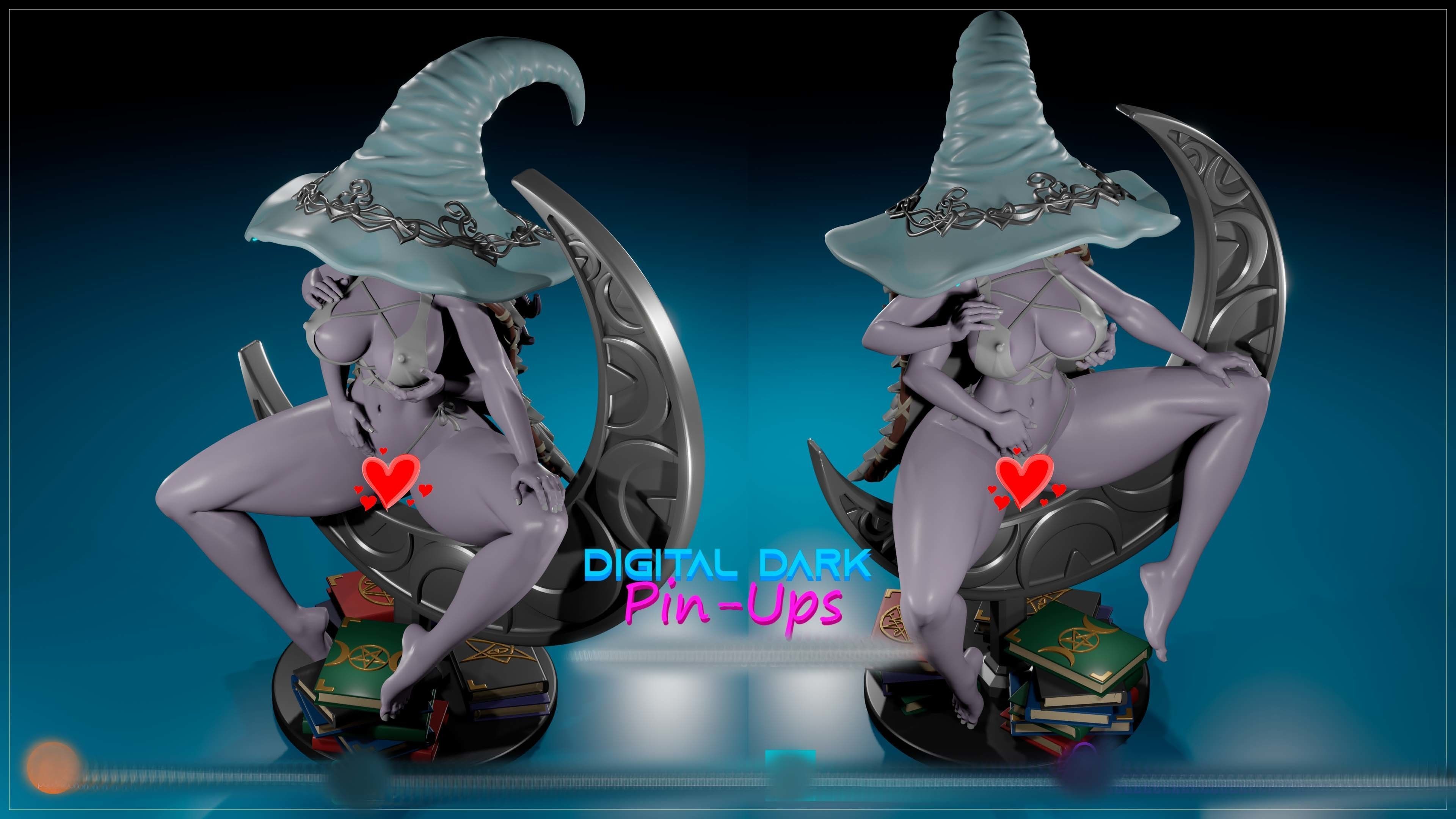 Ranni Elden Ring with NSFW version and Miniatures 100mm 3D print model_7