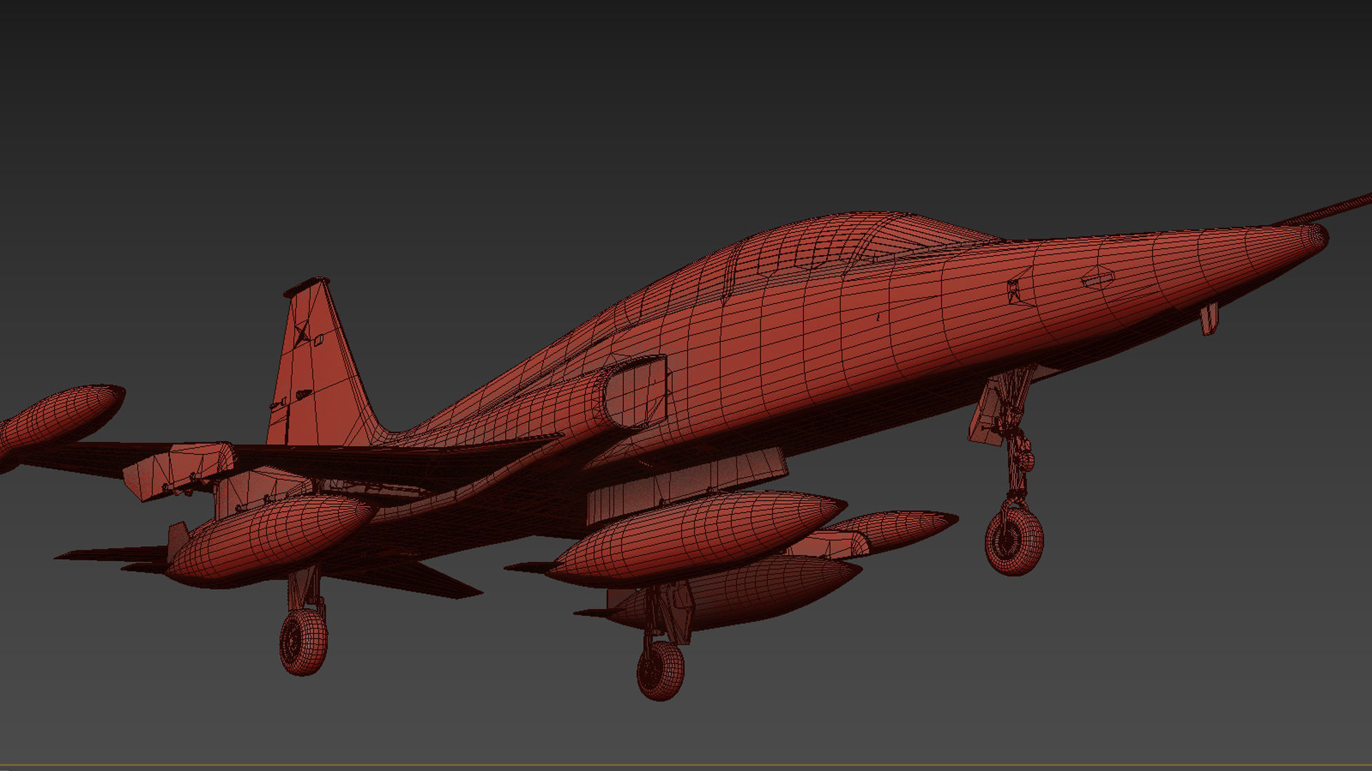 F-5B Freedom fighter 3D model_25