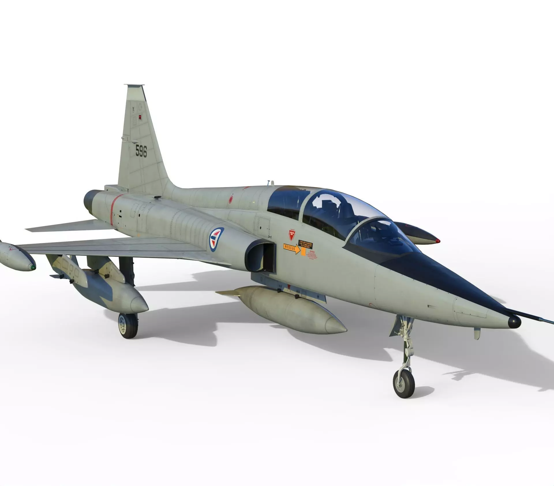 F-5B Freedom fighter 3D model_0