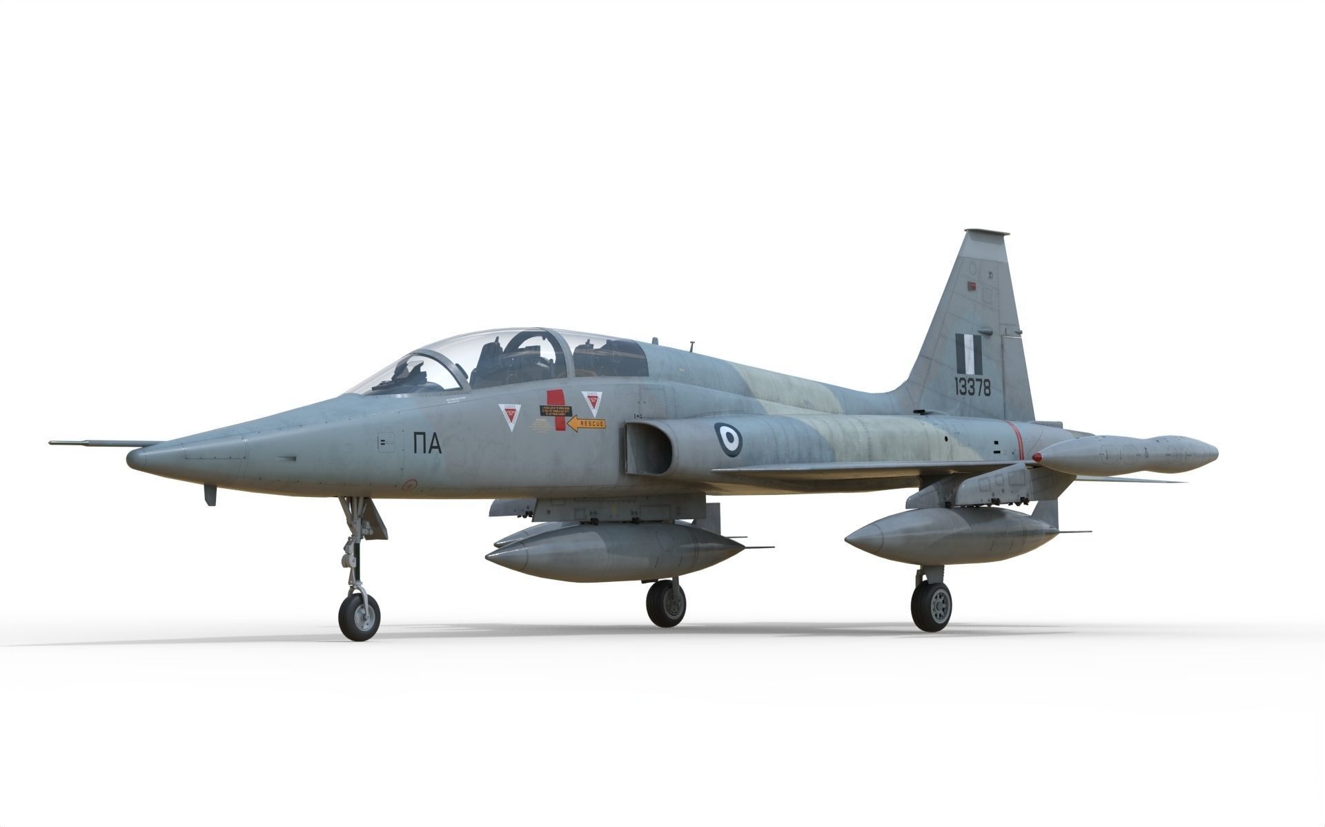 F-5B Freedom fighter 3D model_7