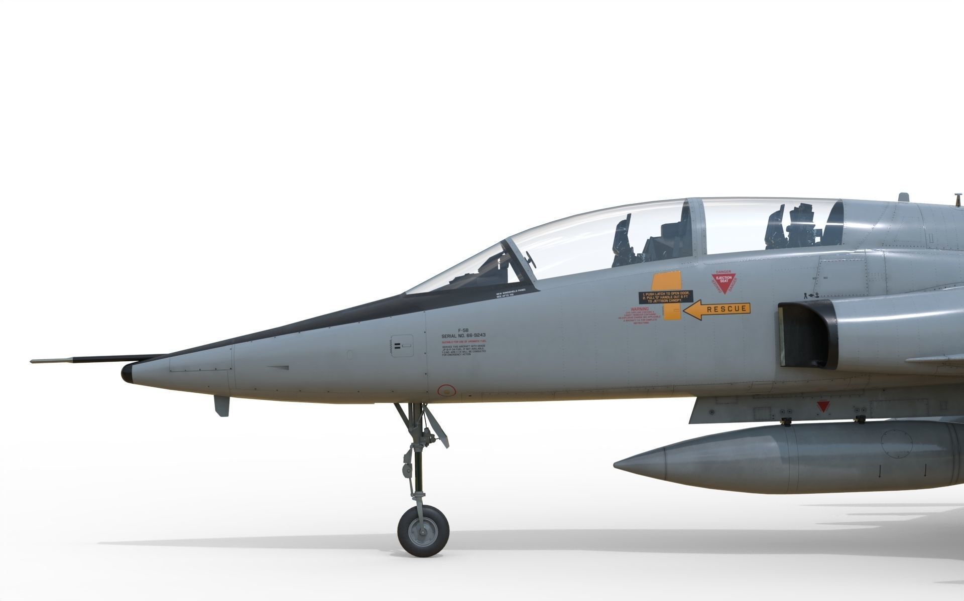 F-5B Freedom fighter 3D model_17
