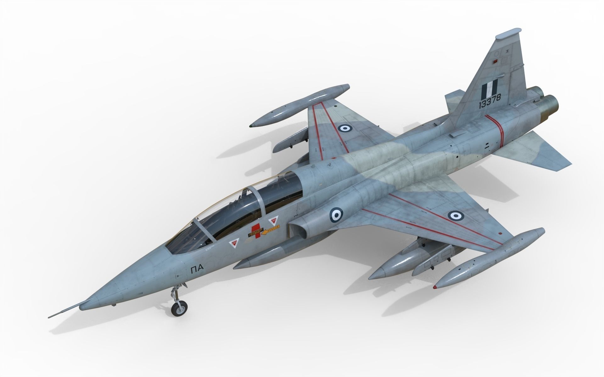 F-5B Freedom fighter 3D model_2