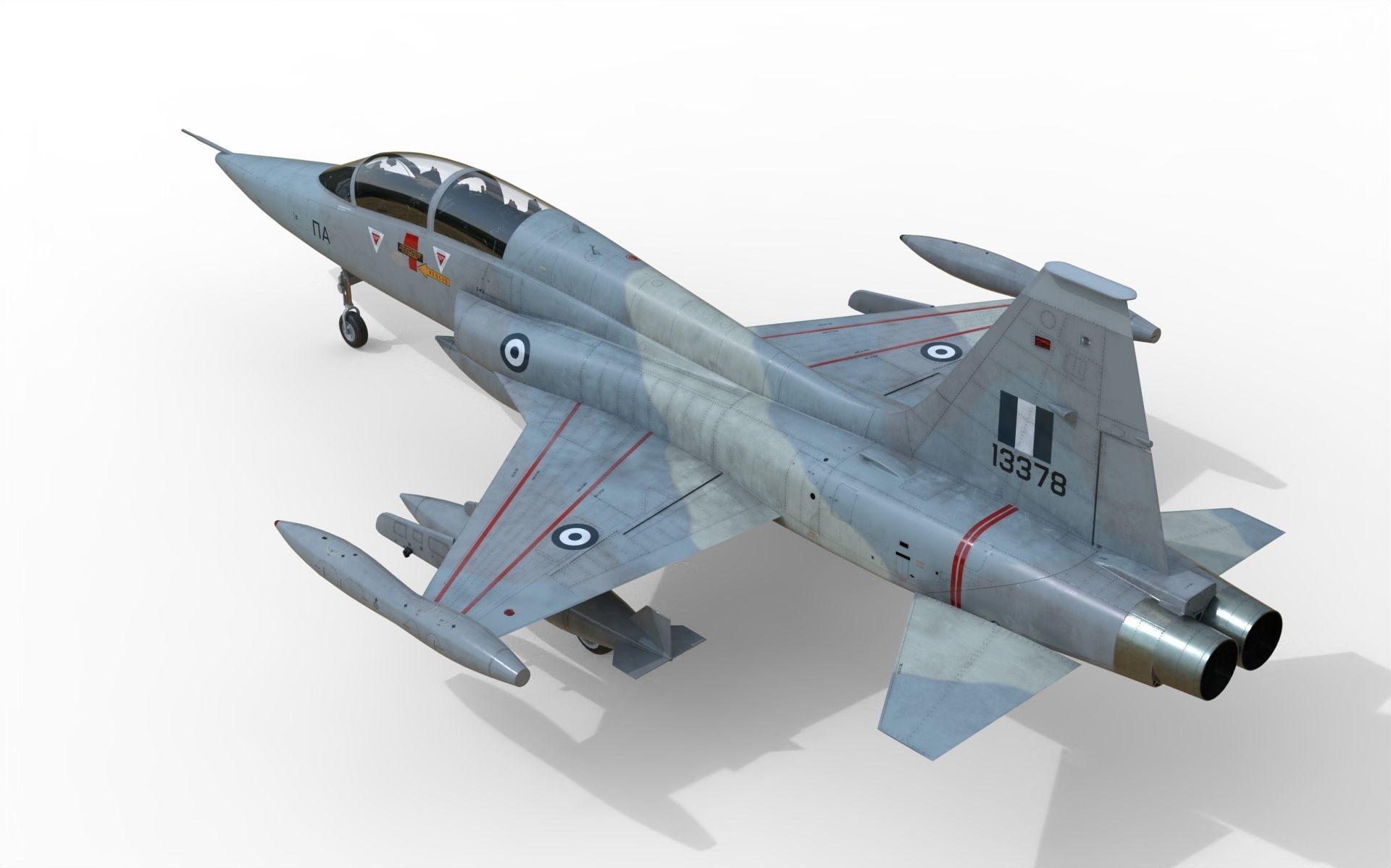 F-5B Freedom fighter 3D model_10
