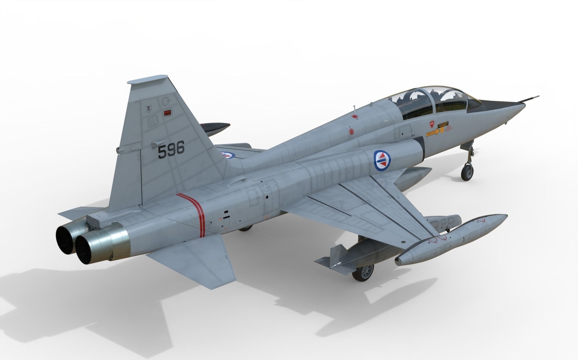 F-5B Freedom fighter 3D model_11