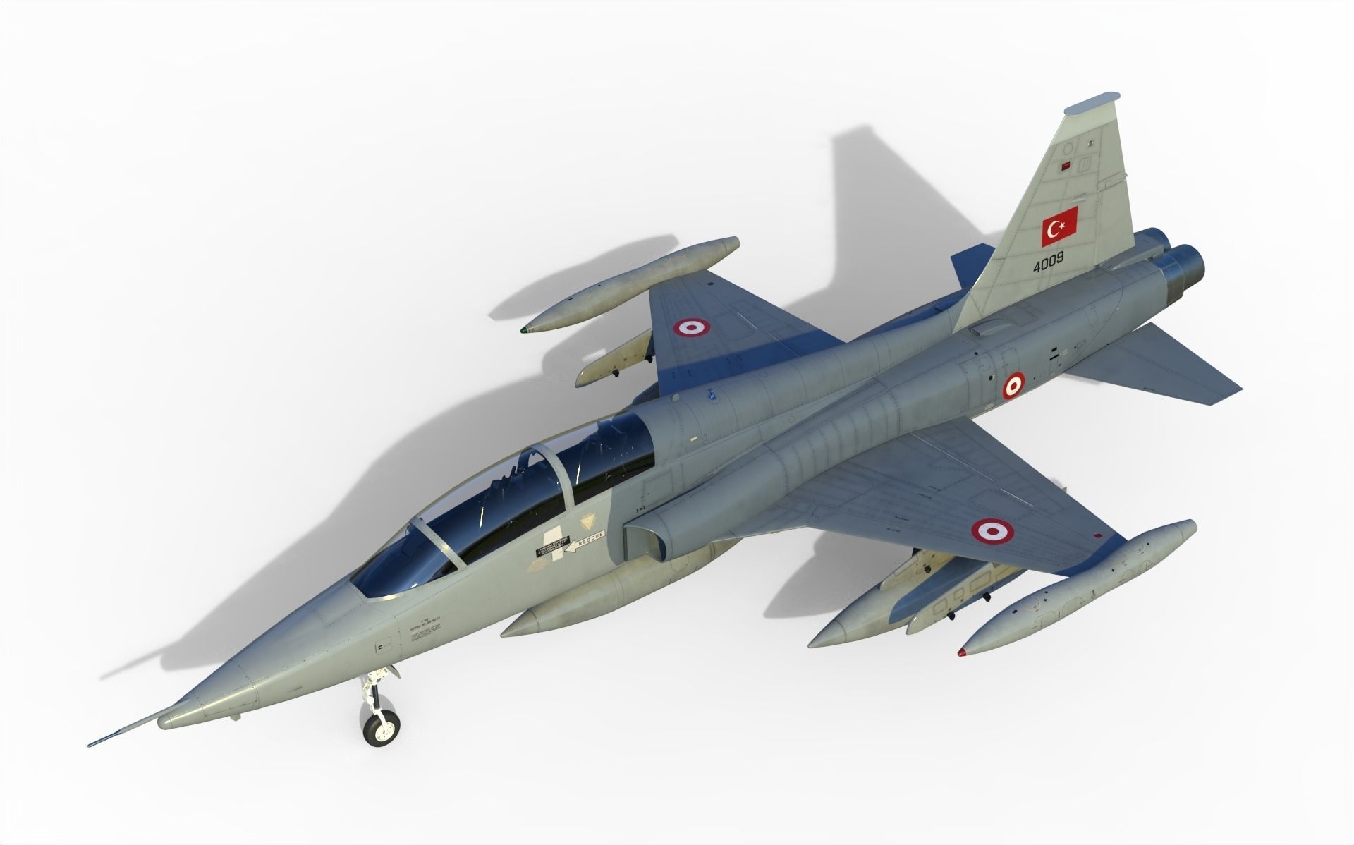 F-5B Freedom fighter 3D model_3