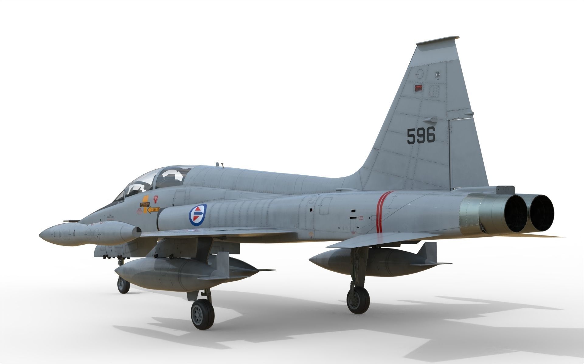 F-5B Freedom fighter 3D model_14