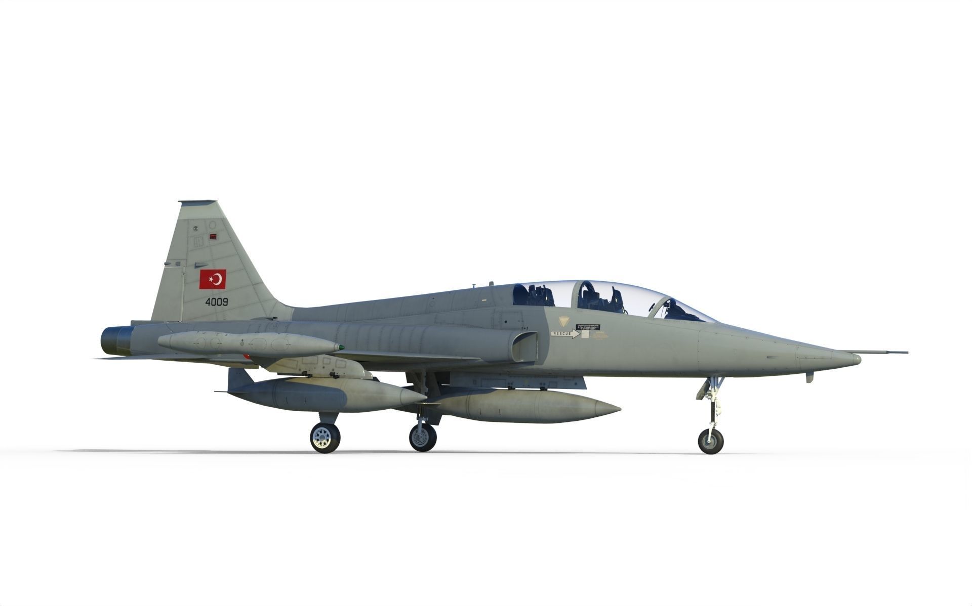 F-5B Freedom fighter 3D model_15