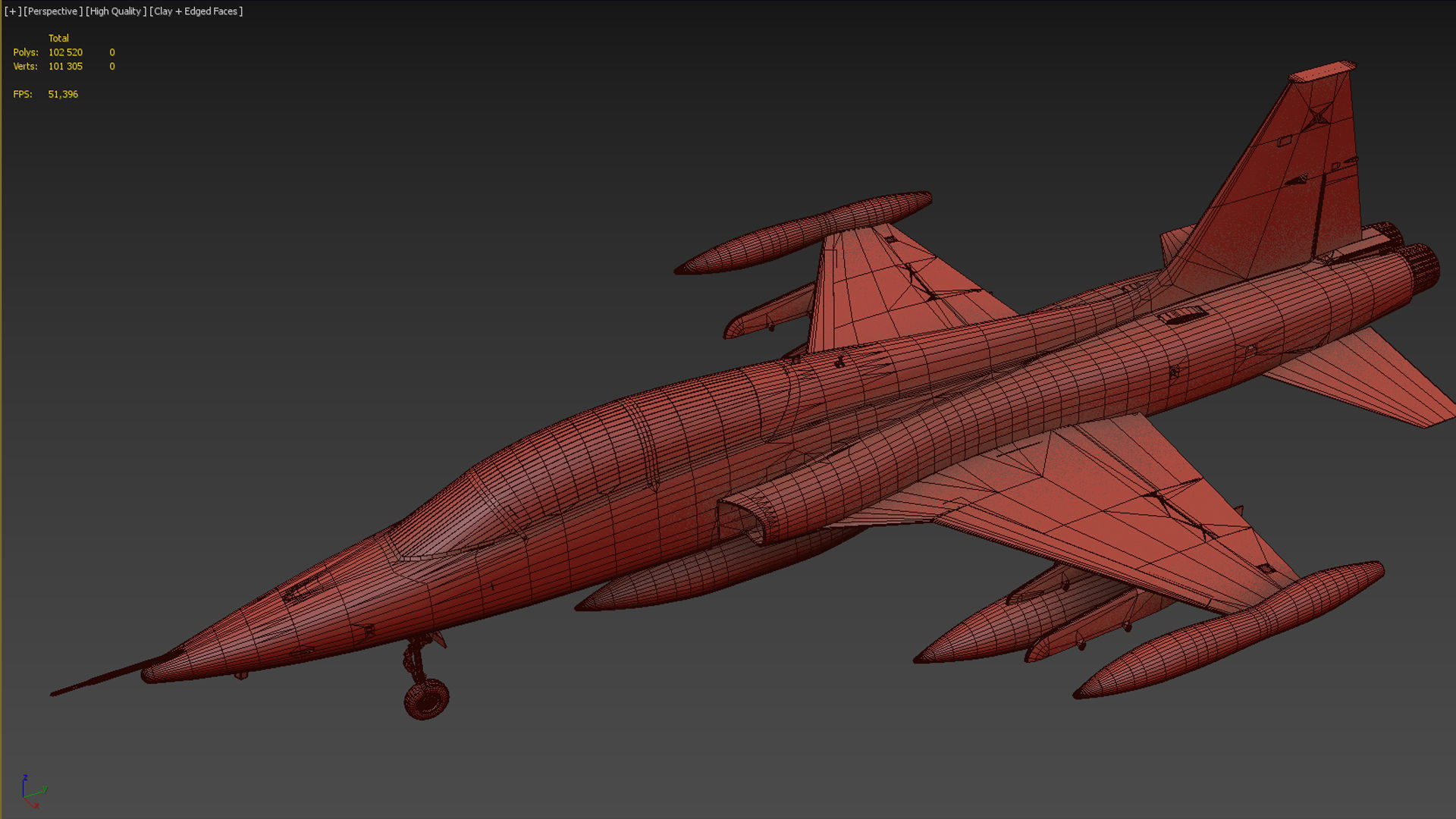 F-5B Freedom fighter 3D model_23