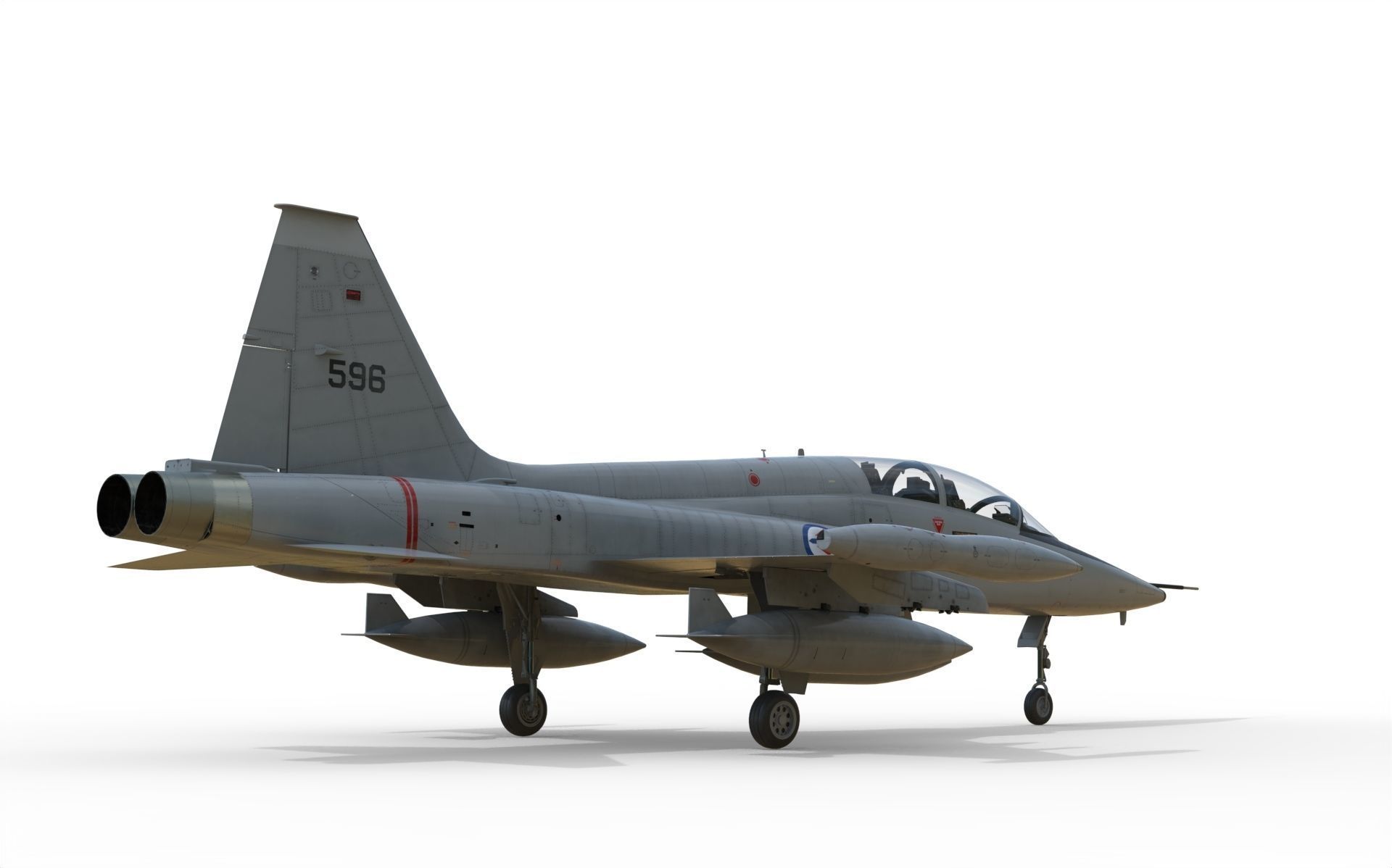 F-5B Freedom fighter 3D model_5