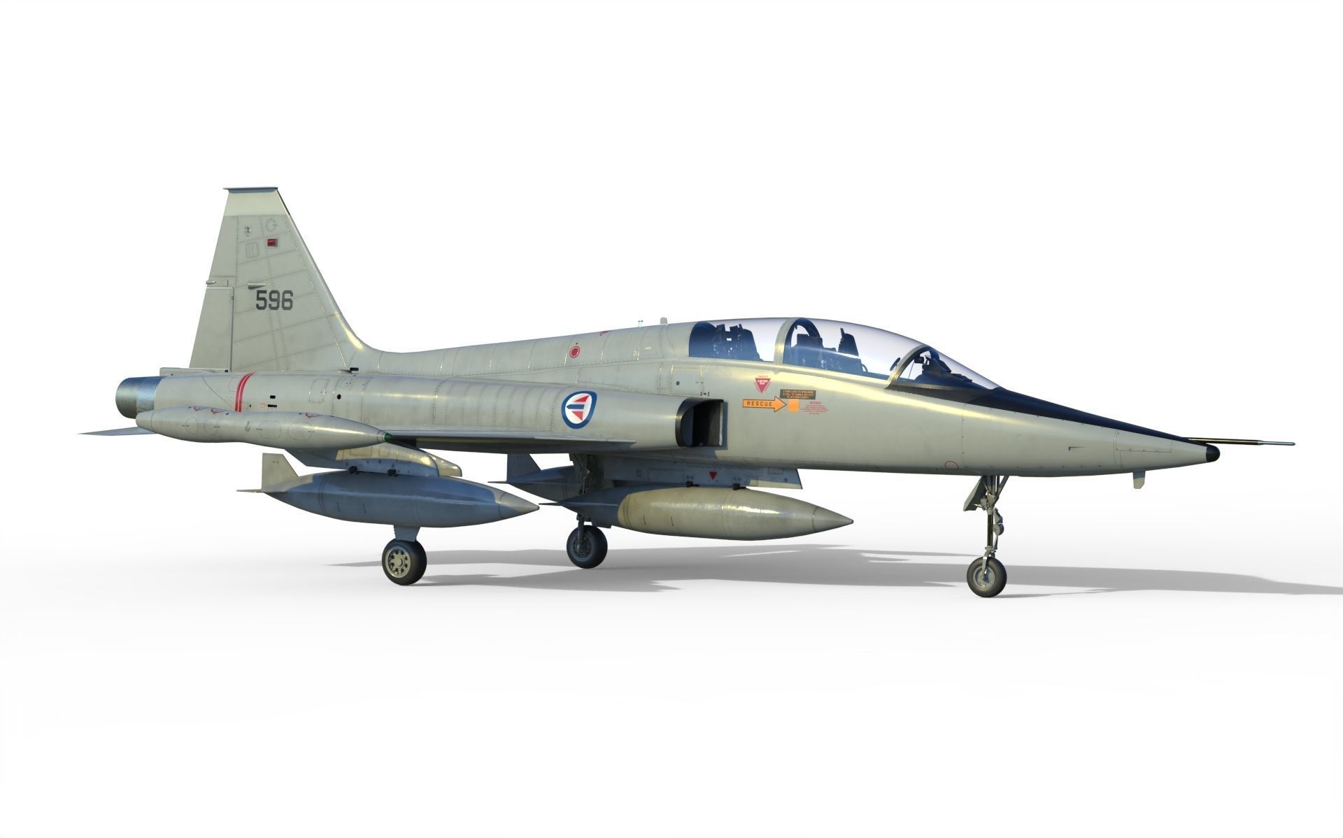 F-5B Freedom fighter 3D model_12