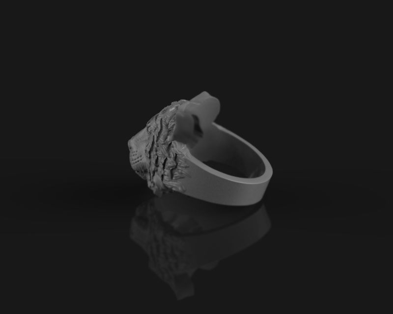 Ring tiger 3d model for 3d printing 3D print model 3D print model_19