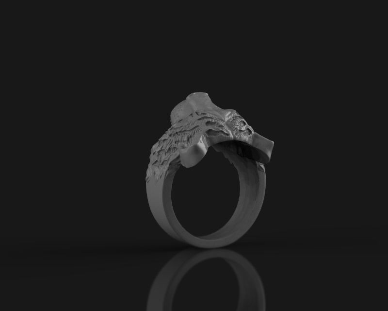Ring tiger 3d model for 3d printing 3D print model 3D print model_16