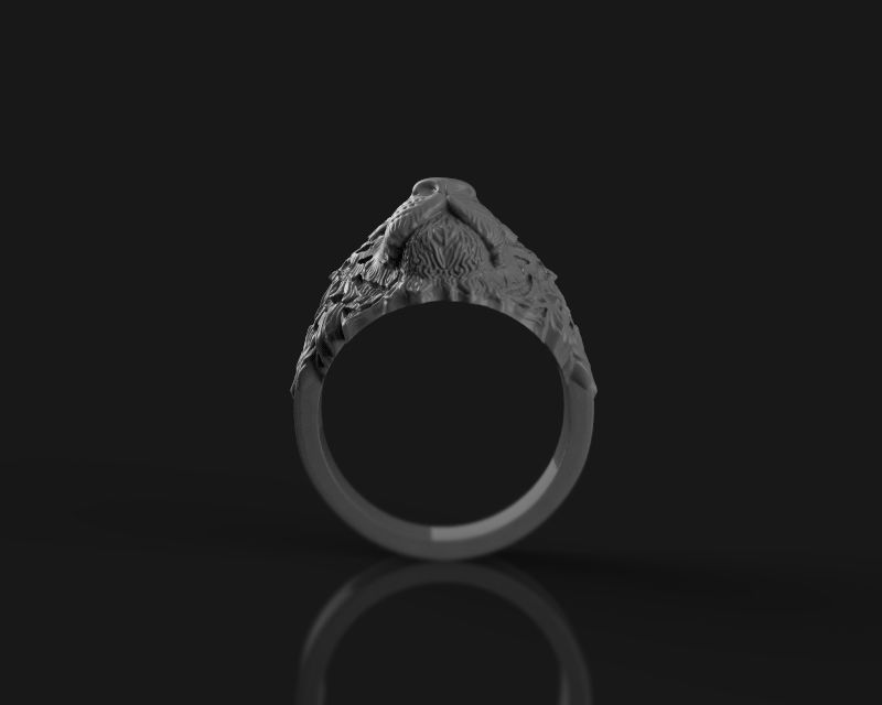 Ring tiger 3d model for 3d printing 3D print model 3D print model_12