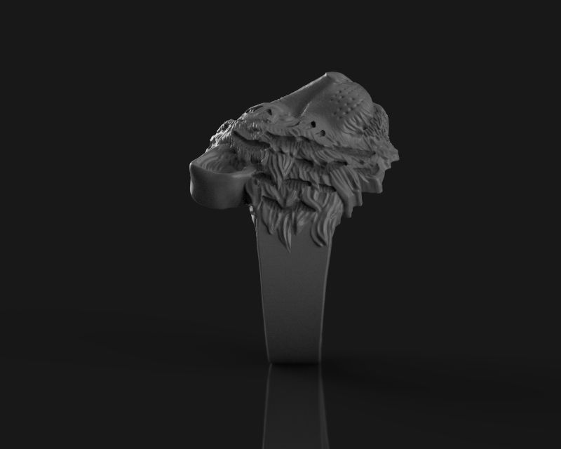 Ring tiger 3d model for 3d printing 3D print model 3D print model_14