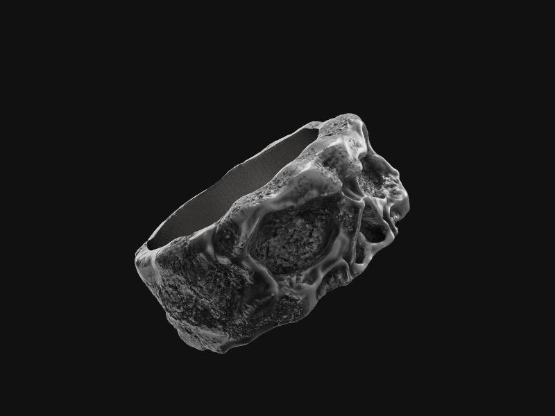 Ring stone skull 3d model for 3d printing 3D print model 3D print model_10