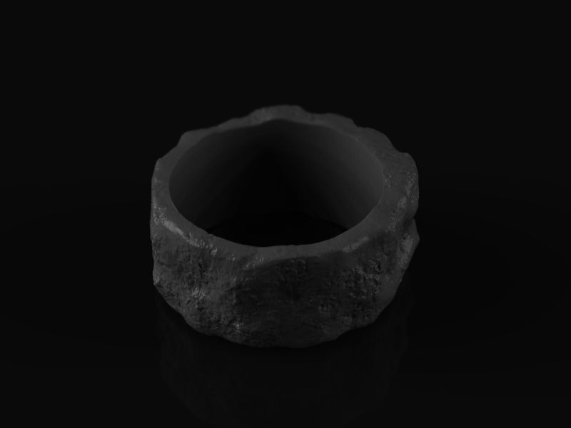Ring stone skull 3d model for 3d printing 3D print model 3D print model_15