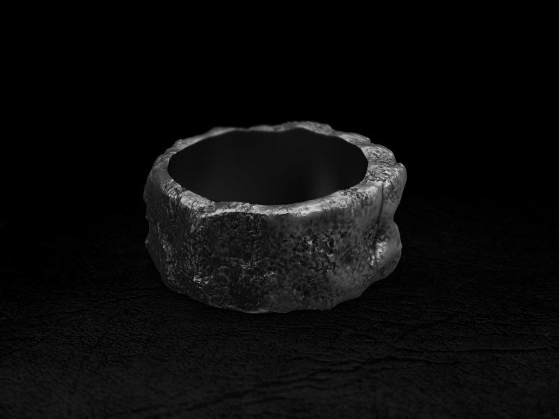 Ring stone skull 3d model for 3d printing 3D print model 3D print model_4