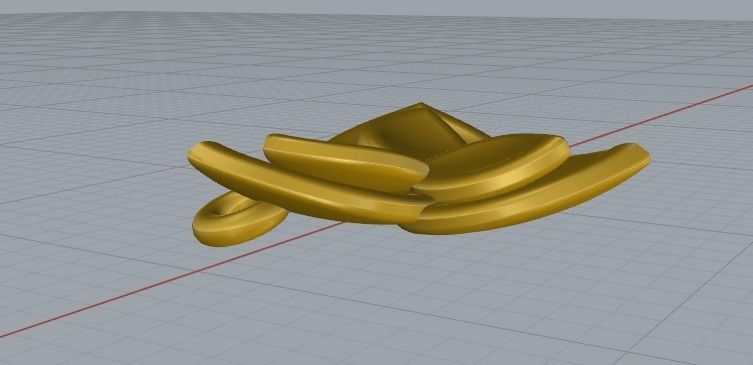Pendant flower Model 1430 3D print model_5