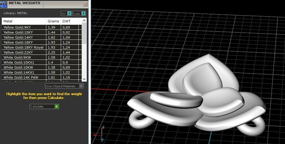 Pendant flower Model 1430 3D print model_2