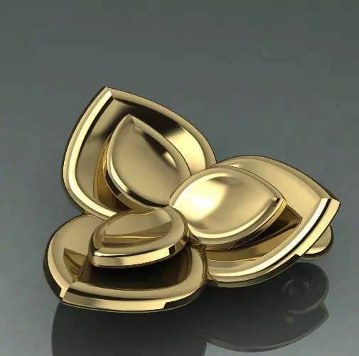 Pendant flower Model 1430 3D print model_0