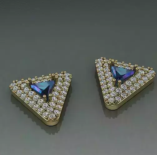 Triangle earrings Model 1429