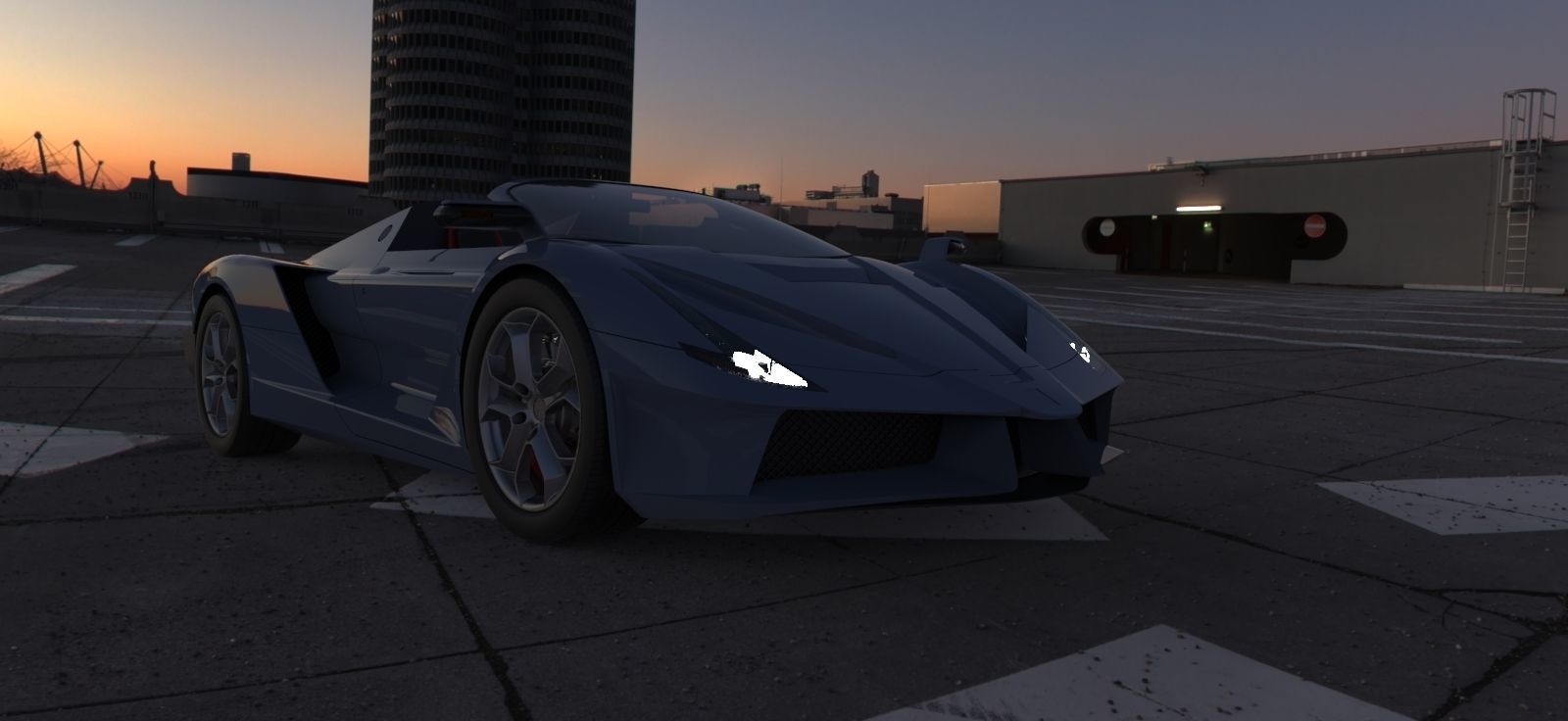 Supercar one 3D model_16