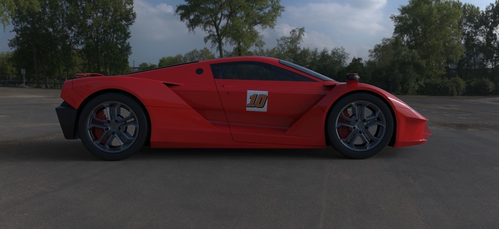 Supercar one 3D model_12