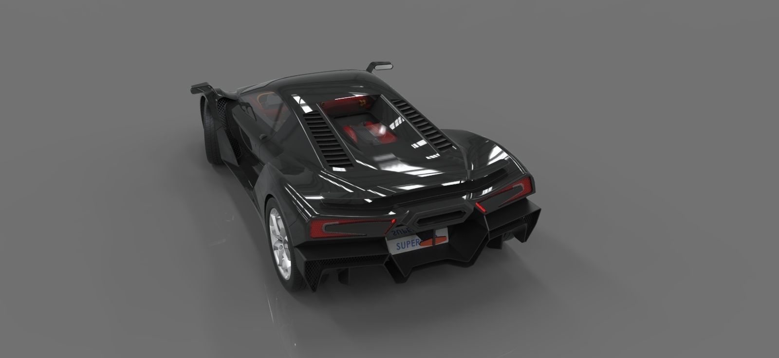 Supercar one 3D model_39